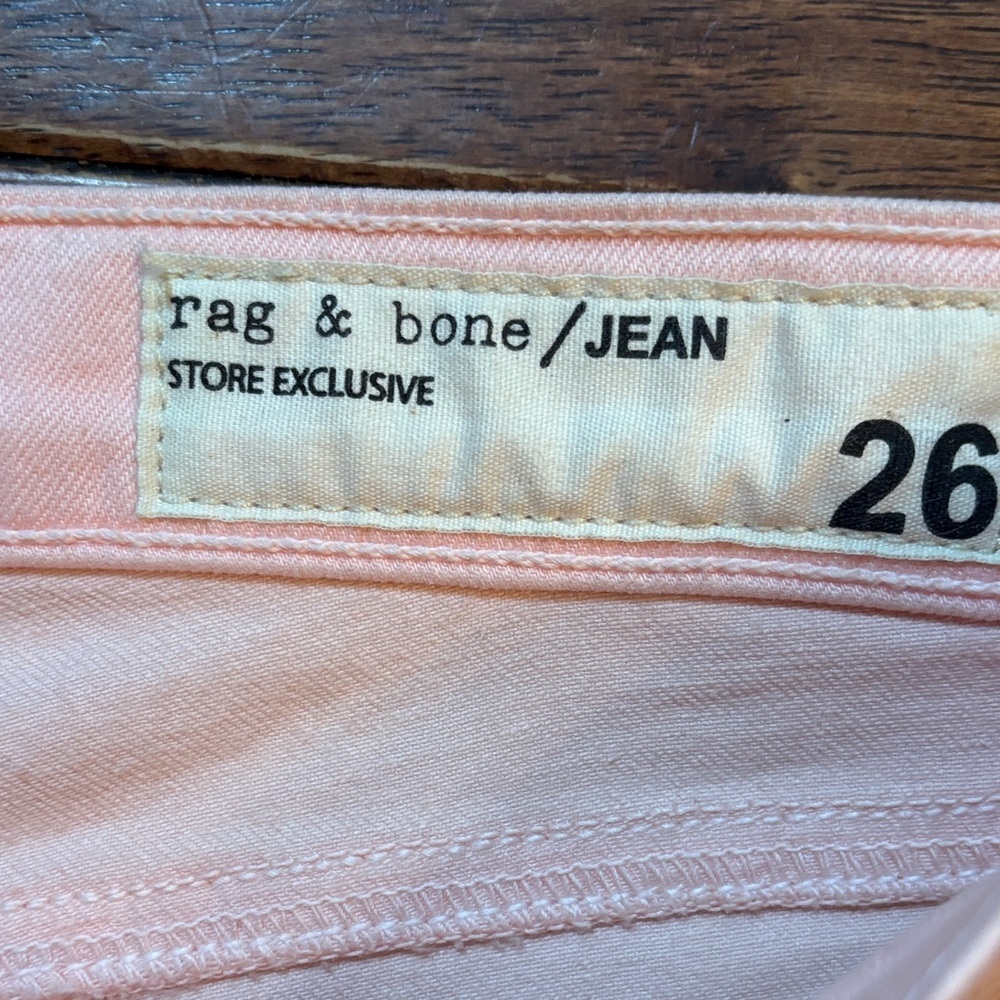 Rag & Bone pink capri store exclusive jeans sz 26 - Picture 4 of 6